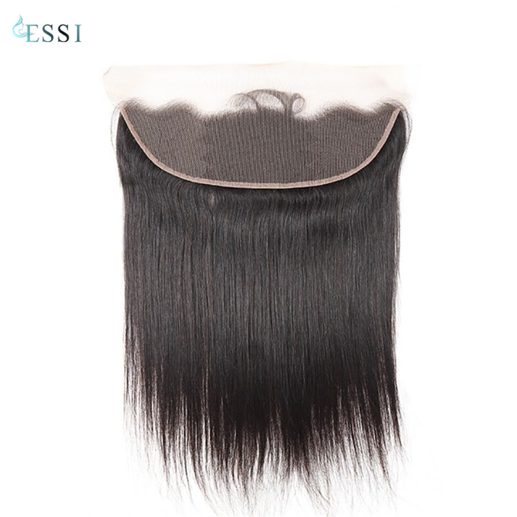 Natural virgin silk straight preplucked Malaysian human hair lace frontal best supplier China